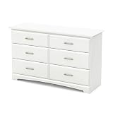 South Shore Callesto 6-Drawer Double Dresser, Pure White [並行輸入品]