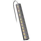 エレコム 電源タップ 雷ガード 10個口 個別スイッチ ホコリ防止シャッター付き スイングプラグ 2.5m ブラック ECT-1625BK