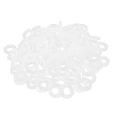 Fenteer シリコンフラットガスケット　Oリング　シリコンワッシャー　耐高温性　無毒　100個入り　全2サイズ - 3/4インチ