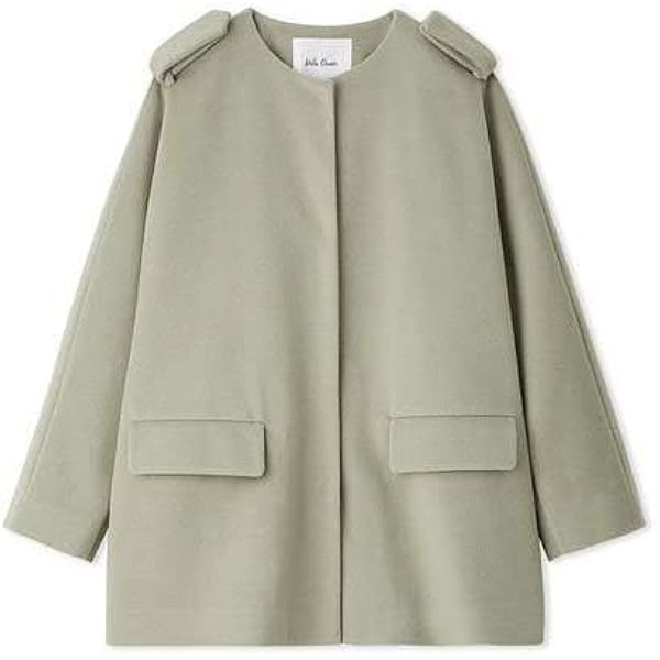 美品♡ミラオーウェン♡ノーカラーコクーンハーフ丈ポンチコート Mila Owen（ミラオーウェン）の「ノーカラーコクーンハーフ丈