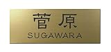 丸三タカギ 彫り込み済表札 アクリル APG2-G-3-1-菅原 【完成品】