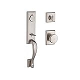 Baldwin FDFAIXRUSRSR492 Reserve Full Dummy Handleset Fairbanks x Rustic with Rustic Square Rose, Whi