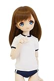 【Petite Marie】 1/3 MDD 対応 柔らかい触感の万能 体操着 白地 青ブルマ 40cmドール (S～L胸) BJD 人形服 【プティットマリエ】 [No.0047]