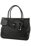 [ペッレ モルビダ] フラップトートバッグ ブラック PM-SOMB055AELE-BK
