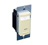 Leviton OSS10-IDI Decora Passive Infrared Wall Switch Occupancy Sensor, 180 Degree, 1200 sq. ft. Cov