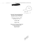 Material Characterization for Ductile Fracture Prediction