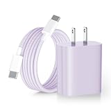 Cardill iPhone16 充電器 タイプc 充電器 type-c 20W PD 急速充電器 [正規MFi認証品/PSE認証済み] USB C-C ケーブル 2M付属 usb-c コンセント タイプC 電源アダプター コンセント対応 iPhone16/15/Pro/max/iPad Pro/AirPods その他USB-C機器対応 (パープル)