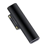 USB-C to Surface Pro 急速充電アダプタ15V/3A 45W PD Type-C充電器必要 両端Type-cケーブル必要、マイクロソフト Surface Pro 7/6/5/4/3/X Surface Go1/2 Surface Laptop 1/2/3/4/5 Book タブレット対「ブラック」