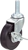 TRUSCO ねじ込み式キャスター 自在ストッパー付 Φ75 TYLT75RHS