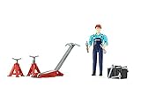 Bruder Bworld Man with Repair Shop Accessories Vehicle [並行輸入品]