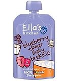 外国からの出荷Ella's Kitchen Baby Brekkie Blueberry n Pear 100g