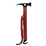 Xepresキャンプ サバイバル ハンマー アルミニウム フック多機能ラグ ハンマー テント クロム ペグ ハンマーします。