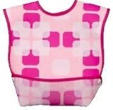 Dex Baby Dura Bib Crum Catcher - Geo Bib, Pink,OneSize,Pink by DEX Products Inc. [並行輸入品]
