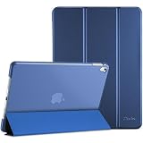 ProCase iPad Pro 9.7"ケース スマート 超スリム スタンド フォリオ保護ケース 半透明フロスト バックカバー 対応機種: iPad Pro 9.7" 2016 (A1673 A1674 A1675) - ダークブルー