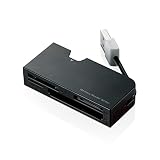 エレコム カードリーダー USB2.0 ケーブル収納タイプ 48メディア対応 MR-K013BK