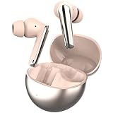 ワイヤレスイヤホン 【心地よい音質/超軽量4g/35時間再生】 bluetooth5.3+マイク付き｜瞬時接続&防滴仕様｜Type-C急速充電｜カナル型｜iPhone/Android/PC/MAC対応 ｜音楽愛好家/通勤/スポーツ/WEB会議向け｜ブルートゥース イヤホン POWER X7(ローズゴールド)