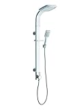 ブルーオーシャン44 " sps7z53 Wシャワーパネルwith降雨シャワーヘッド、ハンドヘルドシャワーヘッド、ホワイト色