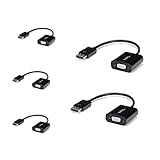 StarTech.com DisplayPort 1.2 - VGA ディスプレイアダプター/5個入り/1080p/アクティブ変換/DPオス・VGAメス/ブラック DP2VGA3X5