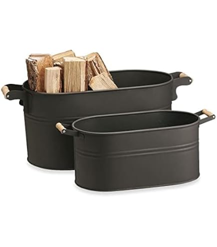 Amazon.co.jp: アラスメタル社のオーバルウッドストッカー：小[暖炉