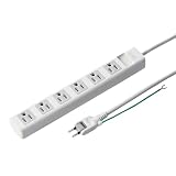 サンワサプライ 電源タップ 3P・6個口 5m TAP-N3650N
