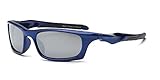 Real Kids Shades Storm Polycarbonate Frame with Mirror Sunglasses (Lens 7 Plus, Royal Sport/White Bl