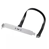 Chenyang USB 3.2 Gen 2x2 20Gbps Type-C フロントパネルヘッダー - マザーボード延長ケーブルアダプター 12cm PCI-Eブラケット付き