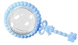 48 Blue Fillable Plastic Baby Rattles Shower Favor by Party Favors Plus