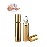 アトマイザー ロールオン ロールオンボトル 遮光瓶 香水 アロマ 携帯 詰め替え容器 ブラック10ml pokapokaya (ブラック1本)