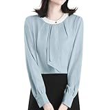 [Ｓｕｅｅｙａ] スイーヤ ブラウス ボウタイ風 レディース シャツ バイカラー 長袖 トップス 着瘦せ おしゃれ 女性らしい エレガント 大人 可愛い 入園 卒業式 ビジネス オフィス 通勤 OL