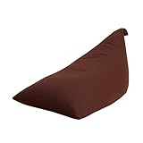 ブラウン／Ciel シエル マイクロビーズ　ビーズクッション ソファ 一人用 座椅子 クッション ソファー ビーズ 1P　1人掛け ビーズ 幅58cm ポップ Mサイズ 2重ファスナー