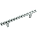 Laurey 87226 Steel T-Bar Pull, 4-Inch, Polished Chrome by Laurey