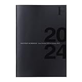 キョクトウ 手帳 2024年 マンスリー FOBCOOP B6 黒 2023年10月始まり PBF75K24