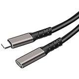 Renvmexy USB C 延長ケーブル, Type-C オス-メス 延長ケーブル, 10Gbps USB 3.2 Gen2 高速データ転送, 4Kビデオ出力, PD 100W 急速充電 対応, スマホ/タブレット/ノートPC対応 (3 meters (gray))