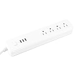 7 in 1スマートコンセント 多機能パワーストリップ 3つのUSBポート付き どこでもコントロール 家電スイッチ Android/IOS対応 【LORIA・JP品】