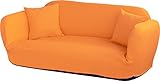 ワッフル　カウチソファー　オレンジ