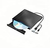 【2024革新モデル】 外付けDVDドライブ 極静音 CD DVDドライブ 外付け 高速 USB 3.0&Type-Cデュアルポート 外付けCDドライブ 読み出し&書き込み CDドライブ 外付け ドライブ PC 外付け 軽量 外付けDVD ドライブ 光学ドライブ 外付け DVD ドライブ Mac OS Windows7/8/10 Windows11対応 cd/dvd ドライブ (ブラック)