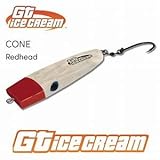 GT アイスクリームルアーコーン 5.5インチ 3オンス レッドヘッド ホワイト