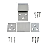 福井金属工芸(Fukuikinzokukogei) 十手金具 ステンレス製木ネジ付き パネル直付け薄型金具 額・フェンス・軽量の壁掛け用品・屋外金具 H-1848