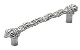 Carpe Diem Hardware 876-24C Cache 4-Inch O.C. Principessa Pull Made with Swarovski Crystals, Platinu