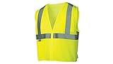Pyramex RVZ2110M Lumen X Class 2 Safety Vest with Zipper, Medium, Hi-Vis Lime by Pyramex Safety