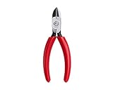 Jonard DIABVNOTCH Crushing and Slitting Diagonal Plier with Red Handle, 6-3/16' Length [並行輸入品]