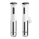 Charmax 1100W低温調理器 真空調理器 スロークッカー IPX7防水機能搭載 日本語取扱説明書とレシピ付き ホワイト