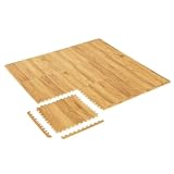 ニトリ(NITORI) 木目ジョイントマット ふち付き JM02 ライトブラウン 30×30cm 9枚入り 7030991