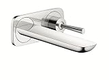 Hansgrohe(ハンスグローエ) プラビダ シングルレバー壁付式洗面混合水栓165(クロム) (ハンスグローエ ジャパン公式・日本規格適合品)