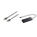 BUFFALO USB Type-C接続 5-in-1 ドッキングステーション LUD-U3-CGD/N PowerDelivery 有線LAN HDMI VGA USB 3.2(Gen 1)対応ポート【Macbook/Surface メーカー動作確認済み】+バッファロー HighSpeed HDMIケーブル 4K 対応 スリムタイプ 1.5m ブラック BSHD3S15BK/N