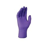 Kimberly-Clark 55082 S5200 6 Mil 9.5 Disposable Nitrile Exam Gloves Medium Amber Purple Medium (Pack