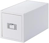 like-it 収納ケース オールホワイト 約幅17.3×奥行35×高さ18.2cm CDファイルユニット Life Module LM-30