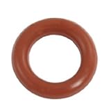SODIAL(R)50個レッドシリコンOリングシールワッシャー10mmx 6mmx 2mm
