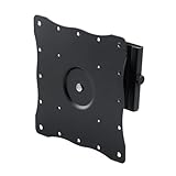 サンワダイレクト 壁掛け金具 43インチ対応 耐荷重15kg 回転 上下左右角度調整 壁掛け テレビ モニター 薄型 ブラック 100-LAW007