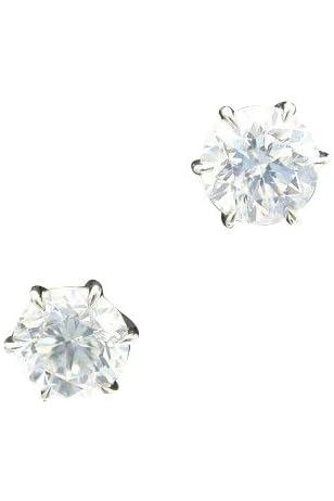 Amazon | ダイヤモンド ピアス 一粒 片耳 0.2カラット プラチナ 鑑定 